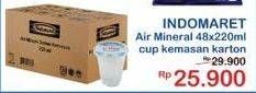 Promo Harga INDOMARET Air Mineral per 48 pcs 220 ml - Indomaret