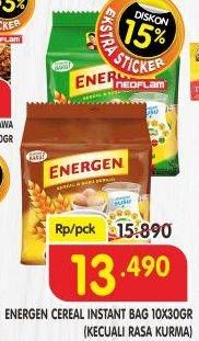 Promo Harga ENERGEN Cereal Instant per 10 sachet 30 gr - Superindo