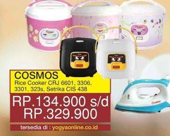 Promo Harga COSMOS Rice Cooker/Setrika  - Yogya