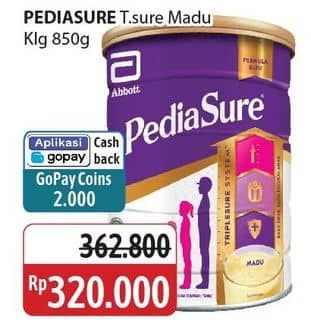 Promo Harga Pediasure Triplesure Madu 850 gr - Alfamidi