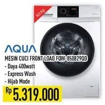 Promo Harga Aqua FQW-850829QD Mesin Cuci Front Load 8.5kg  - Hypermart