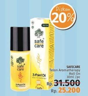 Promo Harga SAFE CARE 3 Point Oil Telon Aromatherapy 30 ml - LotteMart