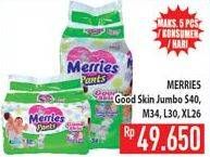 Promo Harga MERRIES Pants Good Skin S40, M34, L30, XL26  - Hypermart