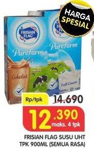 Promo Harga FRISIAN FLAG Susu UHT Purefarm All Variants 900 ml - Superindo