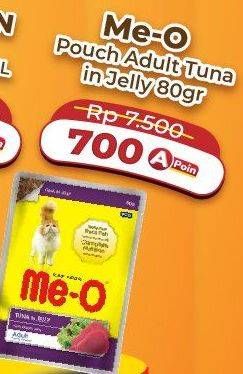Promo Harga ME-O Cat Food Tuna In Jelly Adult 80 gr - Alfamart