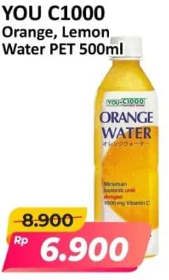 Promo Harga You C1000 Isotonic Drink Orange Water, Lemon Water 500 ml - Alfamart