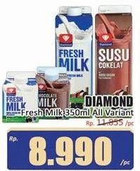 Promo Harga Diamond Fresh Milk All Variants 350 ml - Hari Hari