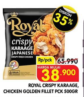 Promo Harga Belfoods Royal Nugget Crispy Karaage, Golden Fillet 500 gr - Superindo