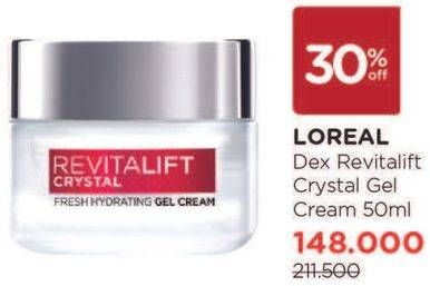 Promo Harga LOREAL Revitalift Crystal Gel Cream 50 ml - Watsons