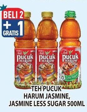 Promo Harga Teh Pucuk Harum Minuman Teh Jasmine, Less Sugar 500 ml - Hypermart