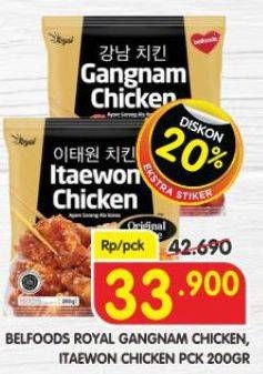Promo Harga Belfoods Royal Ayam Goreng Ala Korea Itaewon Chicken, Gangnam Chicken 200 gr - Superindo