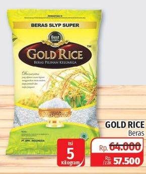 Promo Harga GOLD RICE Rice Premium 5 kg - Lotte Grosir