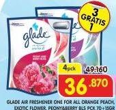 Promo Harga GLADE One For All Exotic Flower, Orange Peach, Peony Berry Bliss 85 gr - Superindo