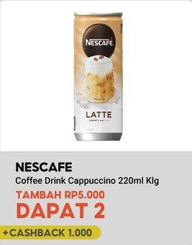 Promo Harga Nescafe Ready to Drink Cappucino 220 ml - Indomaret