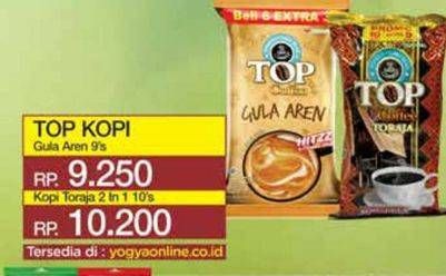 Promo Harga Top Coffee Kopi Toraja per 10 sachet 25 gr - Yogya