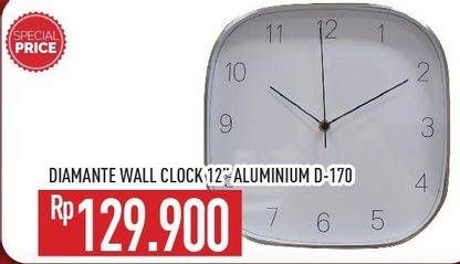 Promo Harga DIAMANTE Wall Clock D-170  - Hypermart