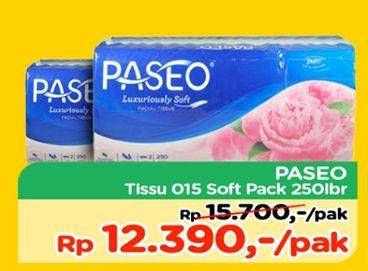 Promo Harga PASEO Facial Tissue 015 250 pcs - TIP TOP