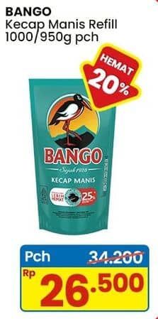 Promo Harga Bango Kecap Manis 1000 gr - Indomaret
