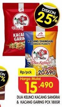 Promo Harga Dua Kelinci Kacang Sangrai, Garing Original 180 gr - Superindo