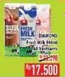 Promo Harga DIAMOND Fresh Milk All Variants 946 ml - Hypermart