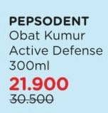 Promo Harga PEPSODENT Mouthwash Active Defense 300 ml - Watsons
