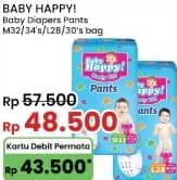 Promo Harga Baby Happy Body Fit Pants M32, M34, L28, L30 28 pcs - Indomaret