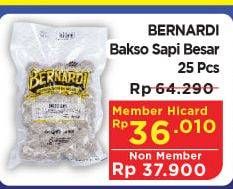 Promo Harga BERNARDI Bakso Sapi Besar 25 pcs - Hypermart