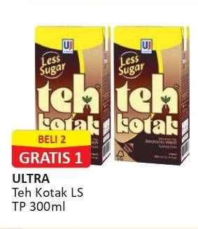Promo Harga Ultra Teh Kotak Less Sugar 300 ml - Alfamart
