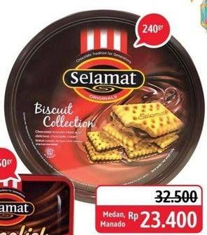 Promo Harga SELAMAT Sandwich Biscuits Chocolate 240 gr - Alfamidi