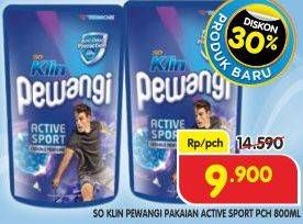 Promo Harga So Klin Pewangi Active Sport 800 ml - Superindo