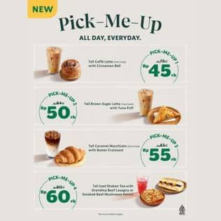 Promo Harga Pick Me Up  - Starbucks