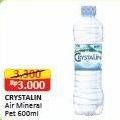 Promo Harga Crystalline Air Mineral 600 ml - Alfamart