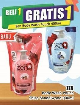 Promo Harga ZEN Anti Bacterial Body Wash Shiso Sandalwood 900 ml - Hari Hari