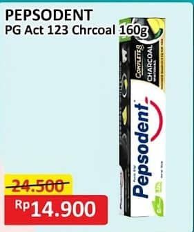 Promo Harga Pepsodent Pasta Gigi Action 123 Charcoal 160 gr - Alfamart