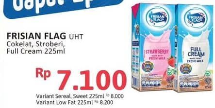 Promo Harga Frisian Flag Susu UHT Purefarm Swiss Chocolate, Strawberry, Full Cream 225 ml - Alfamidi