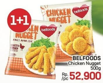 Promo Harga Belfoods Nugget Chicken Nugget 500 gr - LotteMart