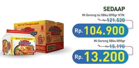 Promo Harga Sedaap Mie Goreng Original per 40 pcs 90 gr - Hypermart