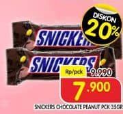 Promo Harga Snickers Chocolate 35 gr - Superindo