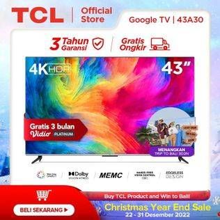 Promo Harga TCL 43A30 Smart TV 4K 43 inch  - Tokopedia