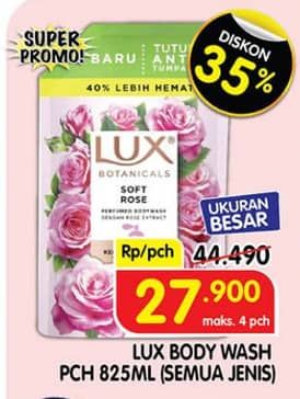 Promo Harga LUX Botanicals Body Wash All Variants 825 ml - Superindo