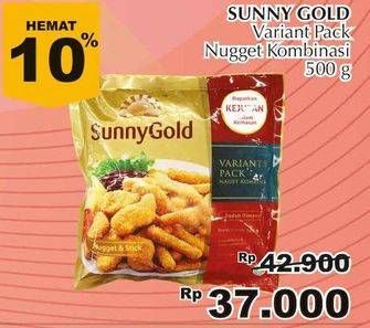 Promo Harga SUNNY GOLD Variant Pack (Naget Kombinasi) 500 gr - Giant