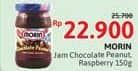 Promo Harga Morin Jam Choco Peanut, Raspberry 150 gr - Alfamidi
