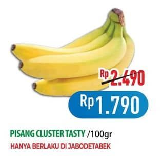 Promo Harga Frui Pisang Cluster per 100 gr - Hypermart