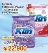 Promo Harga SO KLIN Softergent All Variants 770 gr - Indomaret