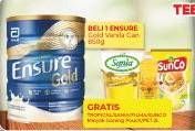 Promo Harga Ensure Gold Wheat Gandum Vanilla 850 gr - Alfamart