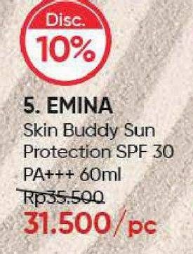 Promo Harga EMINA Skin Buddy Sun Protection SPF 30 PA+++ 60 ml - Guardian