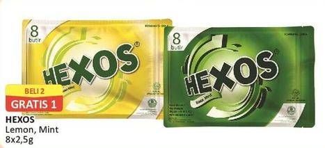 Promo Harga HEXOS Candy Lemon, Mint 20 gr - Alfamart