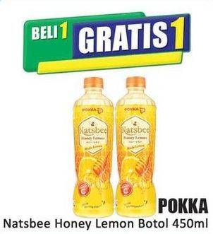 Promo Harga Pokka Natsbee Drink Honey Lemon 450 ml - Hari Hari