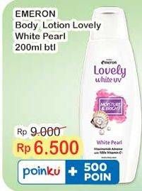 Promo Harga Emeron Lovely White Hand & Body Lotion Moisture Bright White Pearl 200 ml - Indomaret