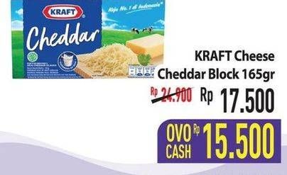 Promo Harga KRAFT Cheese Cheddar 165 gr - Hypermart